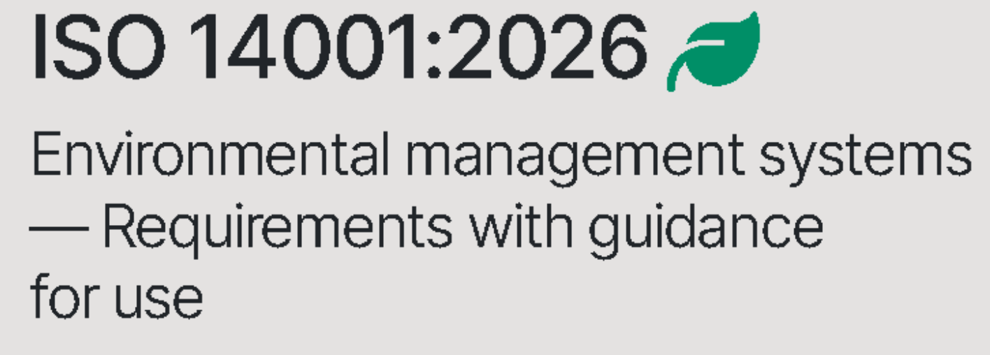 IS014001:2026标准正式发布